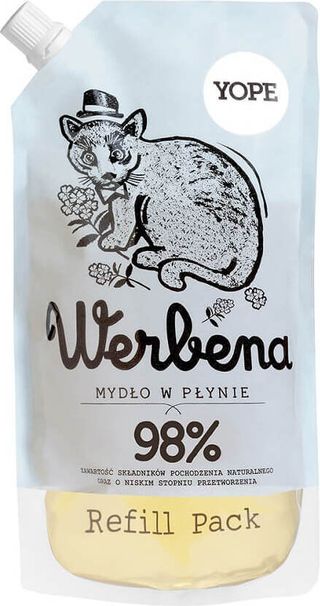 Naturalne mydło w płynie Werbena opakowanie uzupełniające refill pack 500ml Yope