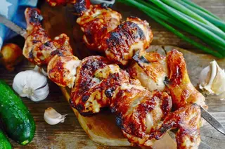 Шашлык из окорочки