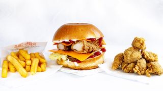 მე-3 მიქსი: ჩიზბურგერი, პატარა ქათმის პოპკორნი + პატარა ფრი