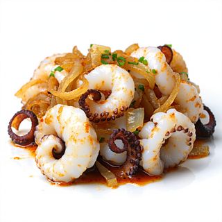 Ración De Chipirones Encebollados