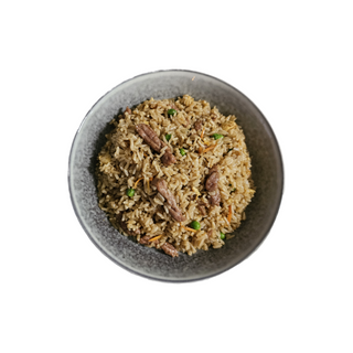 Arroz frito con ternera