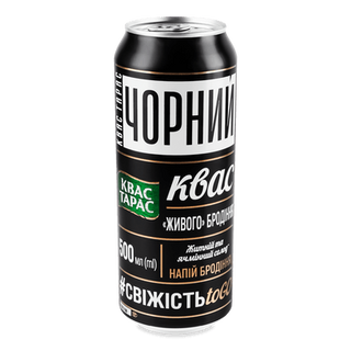 Квас «Квас Тарас» «Чорний» з/б (0,5л)