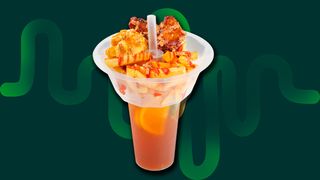 Американская закуска с напитком 