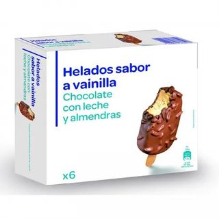 Helado Bombon Almendrado Simpl 6 X 120 Ml. 492 Gr.