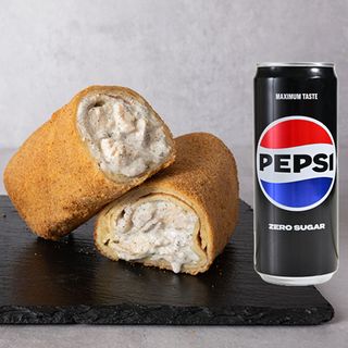 Alfredo panirana palačinka+Pepsi zero 0,33L