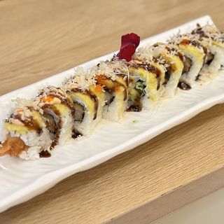 41. Tempura de Langostino con Mango