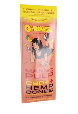 G-ROLLZ Blunt Pre-Rulat din Canepa, CBD Banksy's Graffiti Mango Pulp x2buc