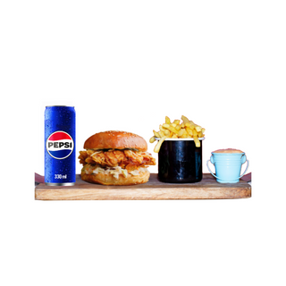 Combo Burger Pui & Pepsi