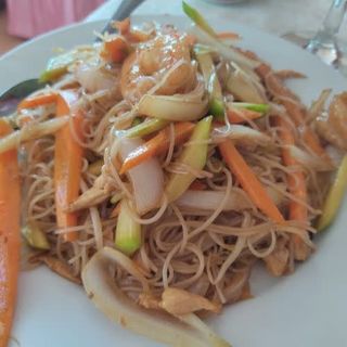 Fideos De Soja Con Gambas