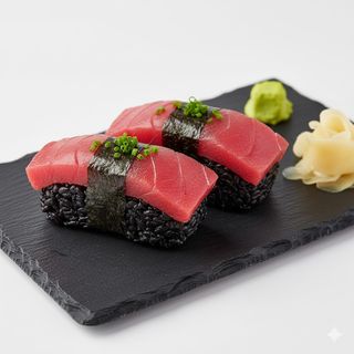 Nigiri tonno con riso venere