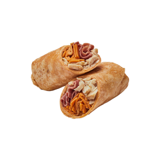 Wrap de frango, bacon e queijo