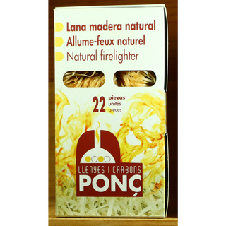 Lana De Madera Natural 22 Piezas