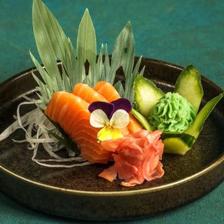 Salmon sashimi