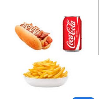 Perrito Caliente, Patatas Y Refresco