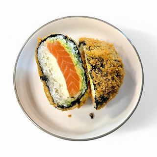 Burger Sushi z surowym łososiem