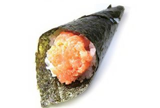 45. Temaki spicy salmon