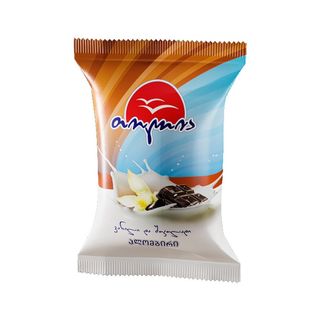 ნაყინი თოლია ვანილისა და შოკოლადის არომატით