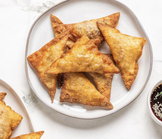 Wonton crujiente de cerdo y jengibre