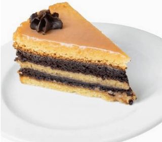 Salted Caramel Cake Slice