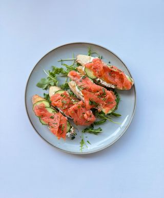 Bruscheta cu Somon Afumat