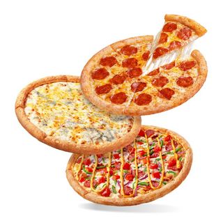 3 pizza medii