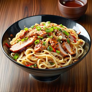 Makaron chiński z kaczką