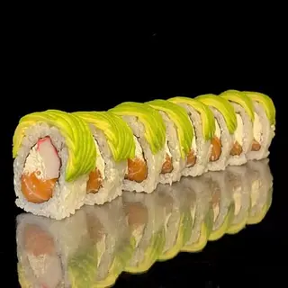 60A. Dragón Roll Salmón Surimi Queso Y Aguacate