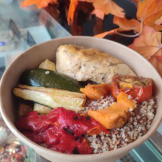 Pollo a baja temperatura Quinoa