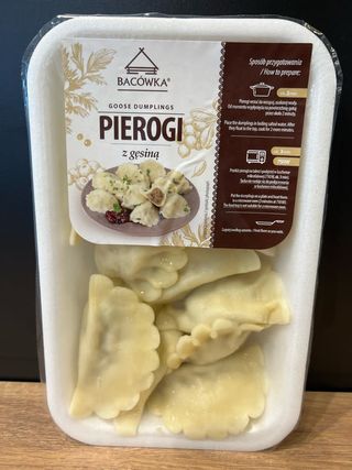 Pierogi z gęsiną