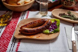 Cârnați de casă prăjiți