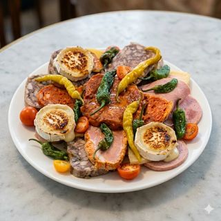 2 Rebanadas De Sobrasada Y Rulo De Cabra