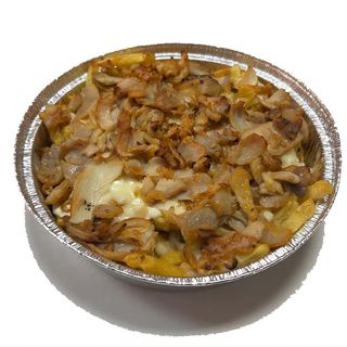 Salchipapa con carne (grande)