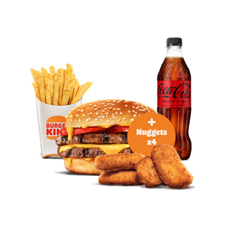 King Deals Menu Cheddar Lover + Nuggets x4