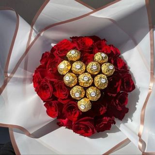 Bouquet a main avec chocolat 