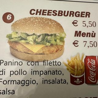 Cheeseburger menù