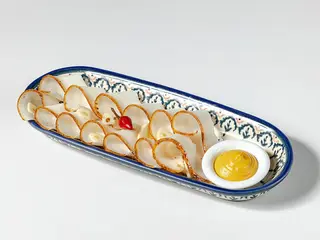 Сало солоне з гірчицею та часником (80/20g)