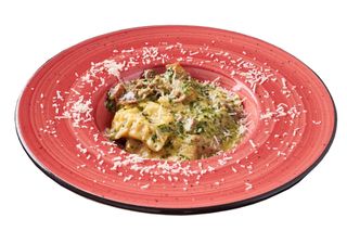 RAVIOLI CON RICOTTA SPINACI E PROSCIUTTO