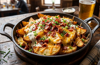 Patatas Con Bacon Y Cheddar