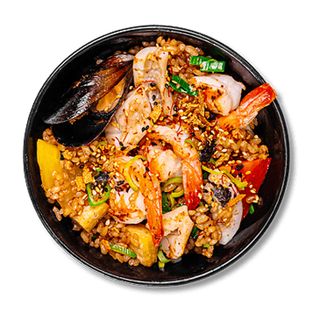 Тяхан рис з морепродуктами