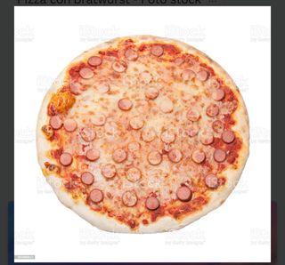 Pizza con wurstel