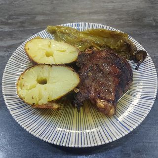 Galta de cerdo duroc al horno