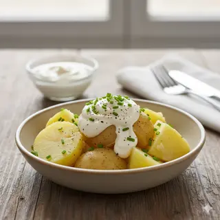 Варени картофи с майонеза
