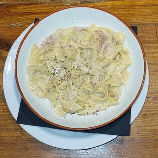Fetuccini a la Carbonara 