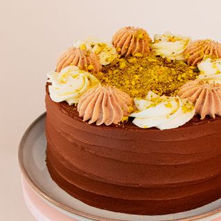 Tarta Keto Triple choco pistacho 6 porciones gluten Free & Sugar Free