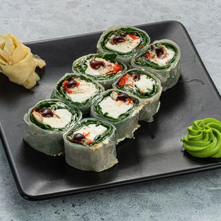 Ролл без риса с креветками