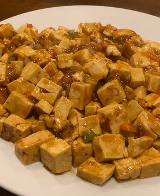 Tofu Con Salsa Picante