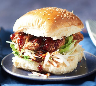 Chargrilled Chicken Fillet Burger with Korean Glaze