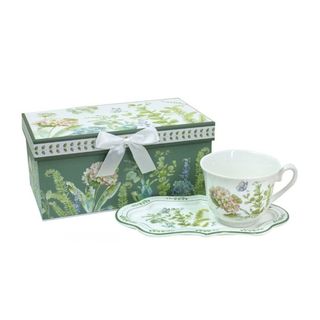 Šalica s tanjurićem porculan 250 ml, u poklon kutiji