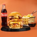 სამმაგი კეთილი ბურგერის კომბო /Triple kind burger combo