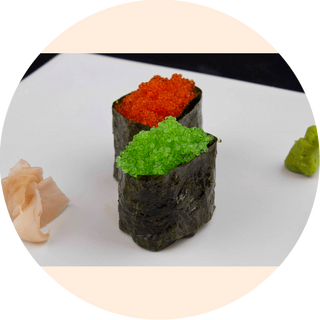 Nigiri De Huevas De Salmón (2 Pzs.)